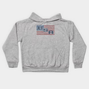 Vintage USA American Flag Kids Hoodie